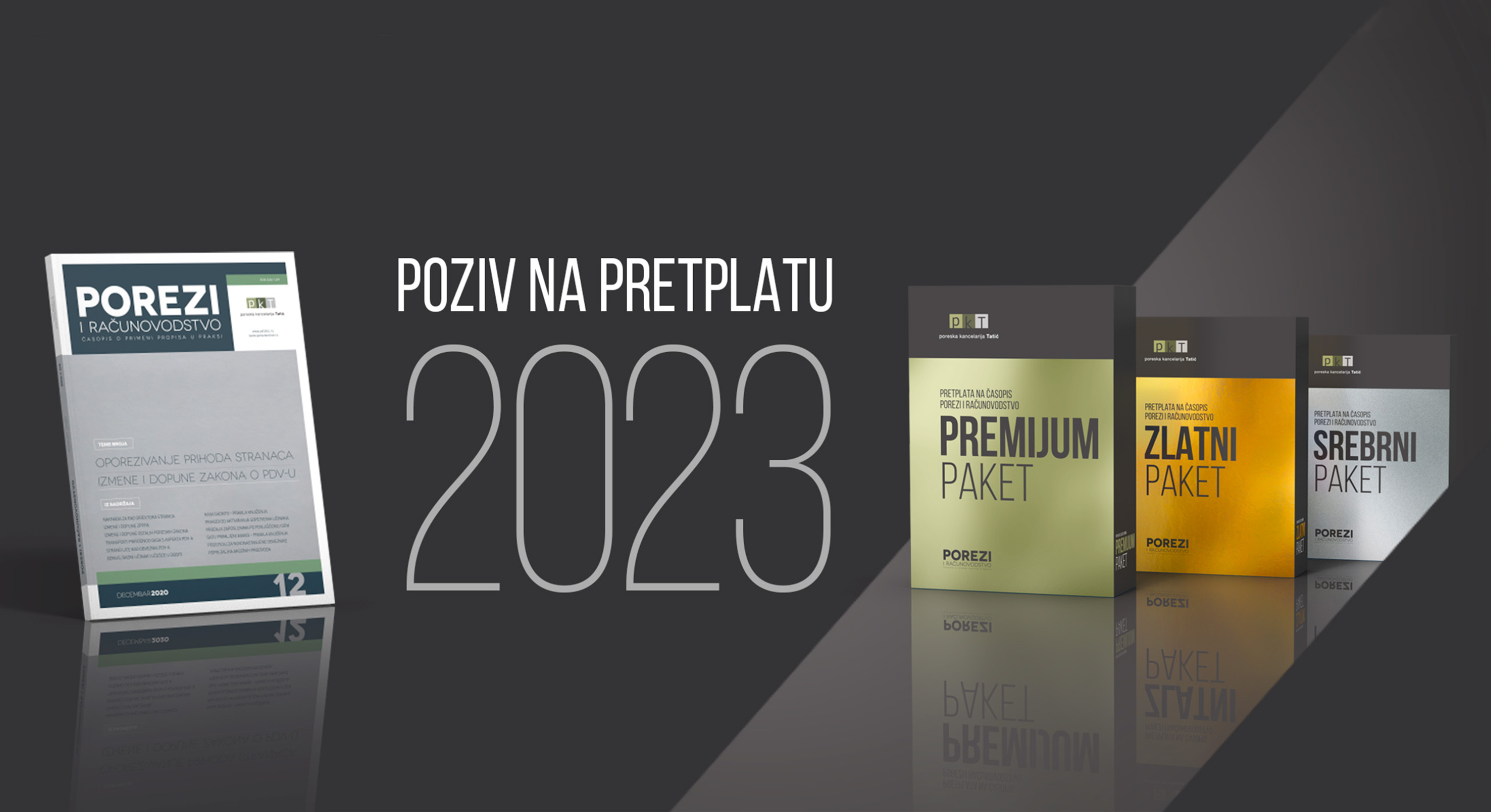 Poziv na pretplatu za časopis Porezi i računovodstvo za 2023.